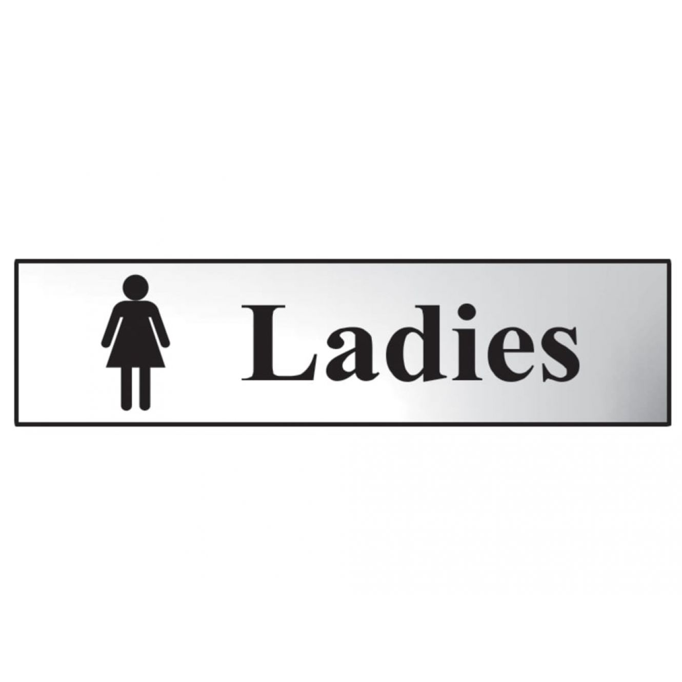Sign: Ladies Bathroom