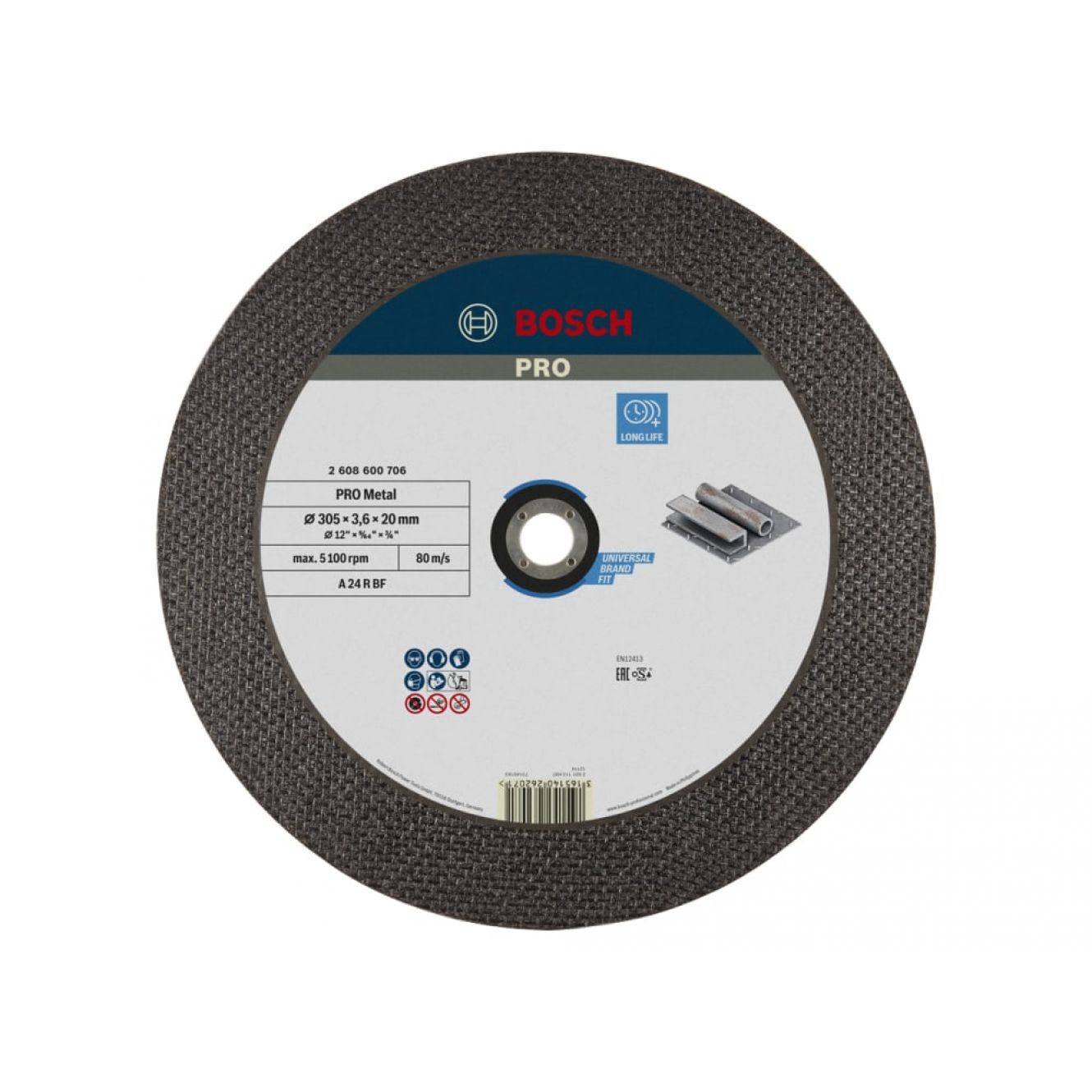 PRO Metal Bonded Cutting Disc 305 x 20mm BPAA24RBF