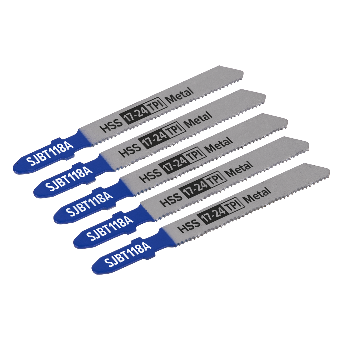 Jigsaw Blade Metal 92mm 17-24tpi - Pack of 5 SJBT118A