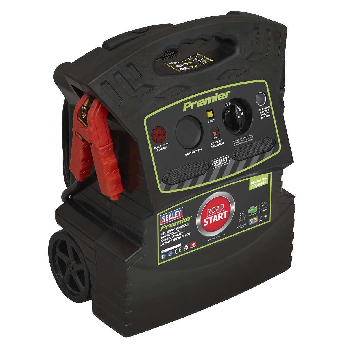 Premier 12/24V 6400A Wheeled RoadStart® Jump Starter PRS6400