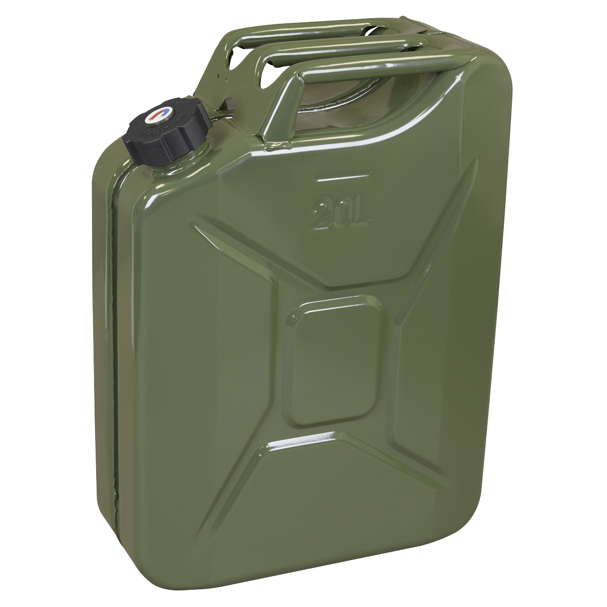 Screw Cap Metal Jerry Can 20L - Green JC20SCG
