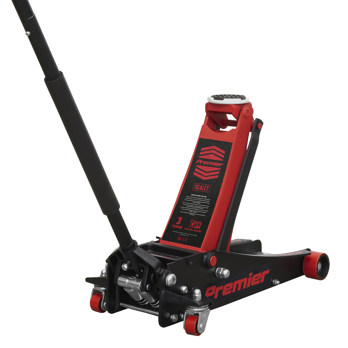 Trolley Jack 3 Tonne Rocket Lift Red 3040AR