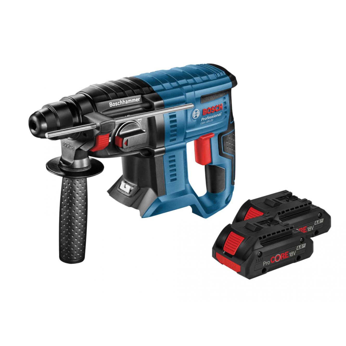 GBH 18V-20 SDS Plus Hammer Drill 18V 2 x 4.0Ah Pro Core Li-ion BSHGBH18V20P