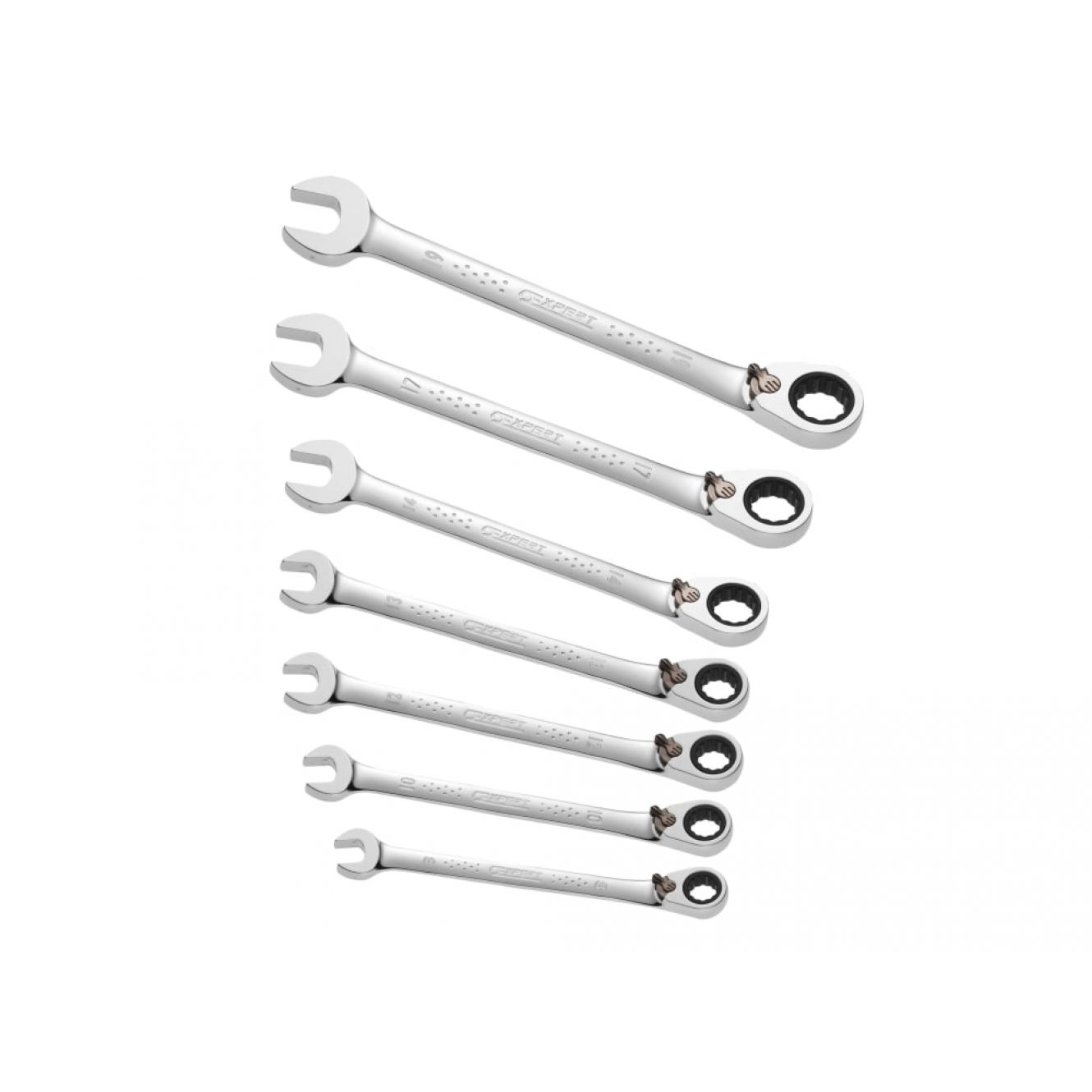 Ratchet Combination Spanner Set, 7 Piece BRIE111107B