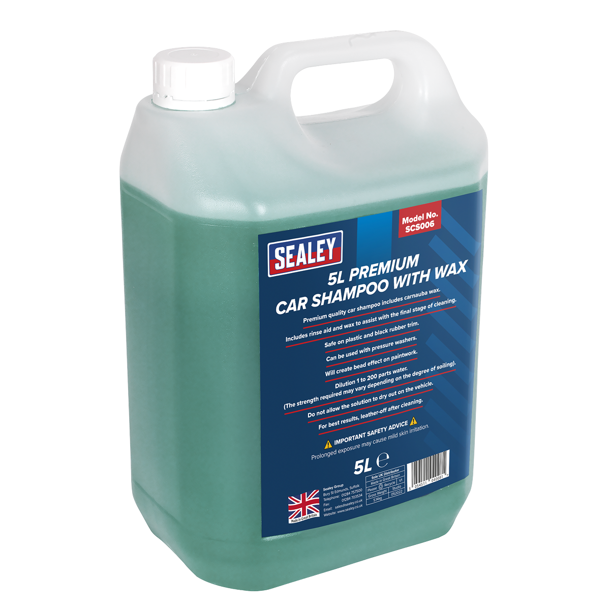 Car Shampoo Premium with Wax 5L SCS006