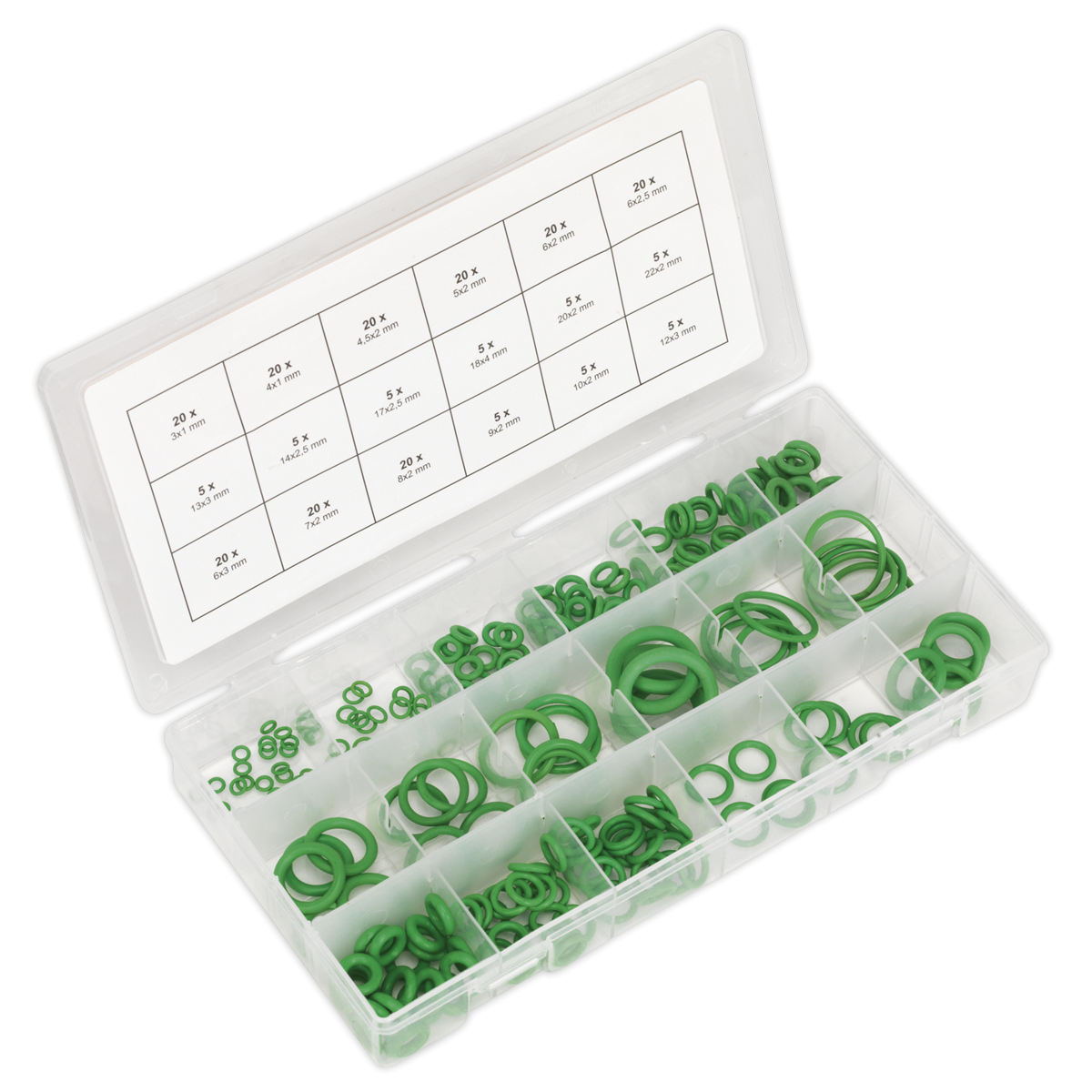 Air Conditioning Rubber O-Ring Assortment 225pc - Metric ACOR225