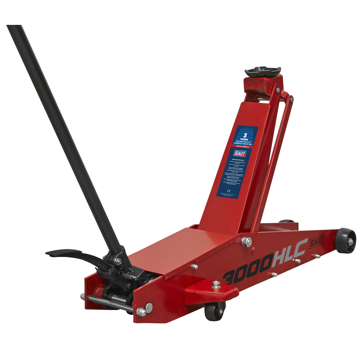 Trolley Jack 3 Tonne Long Reach High Lift 3000HLC