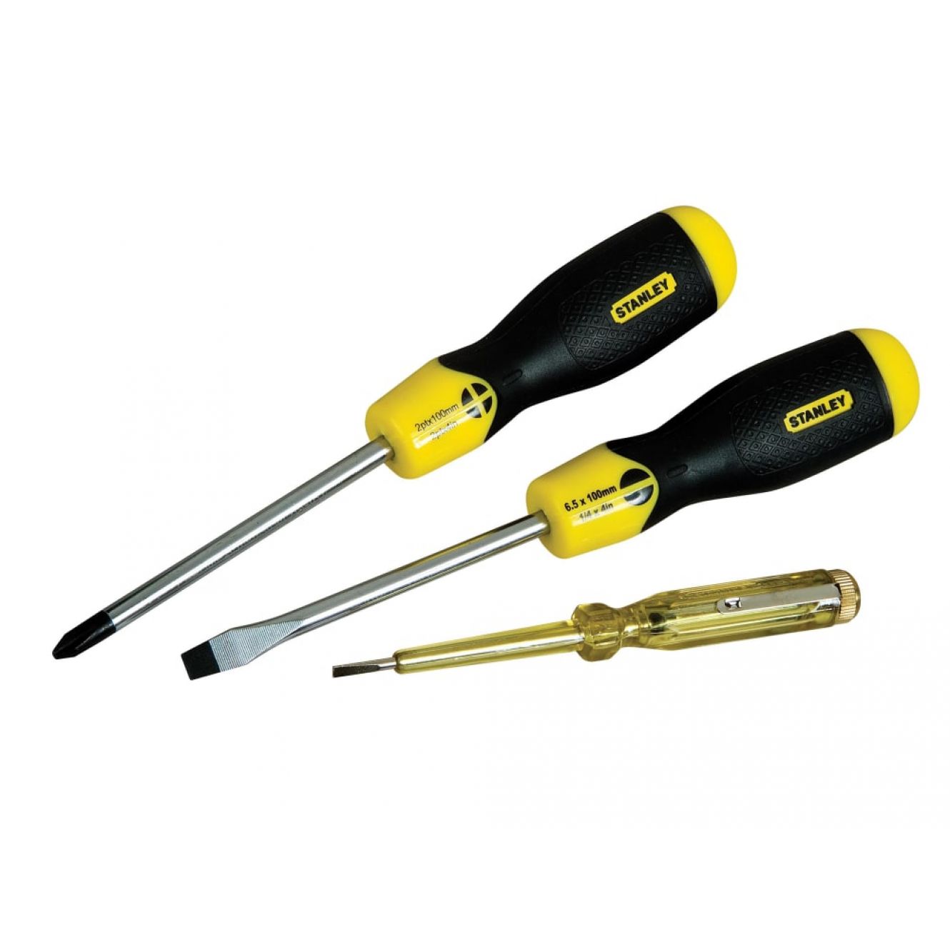 Cushion Grip Screwdriver Set, 3 Piece/Voltage Tester STA065012