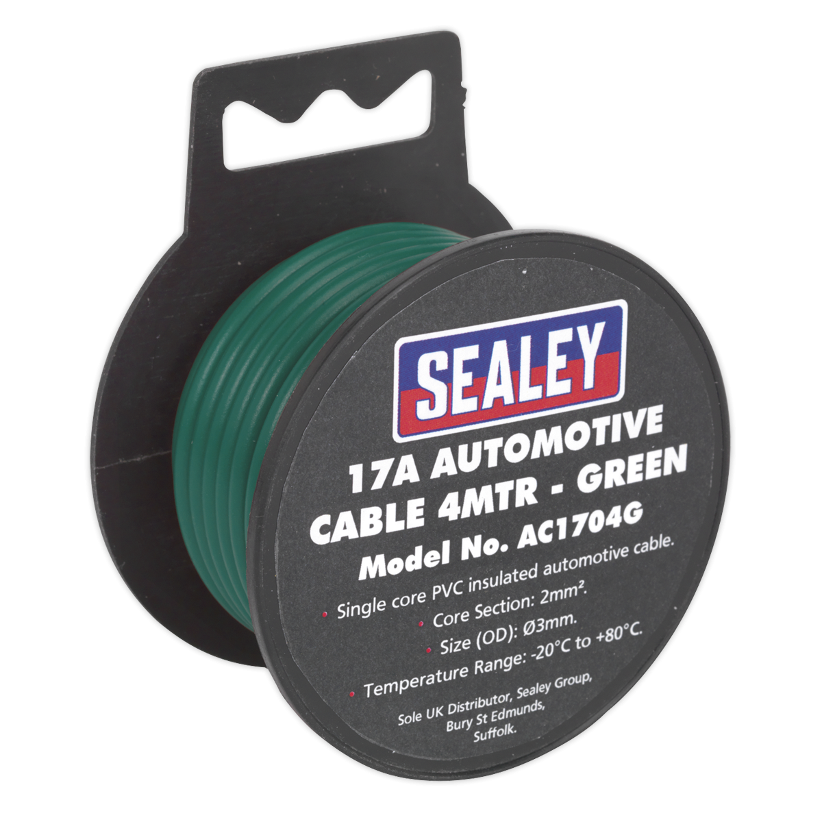 Automotive Cable Thick Wall 17A 4m Green AC1704G