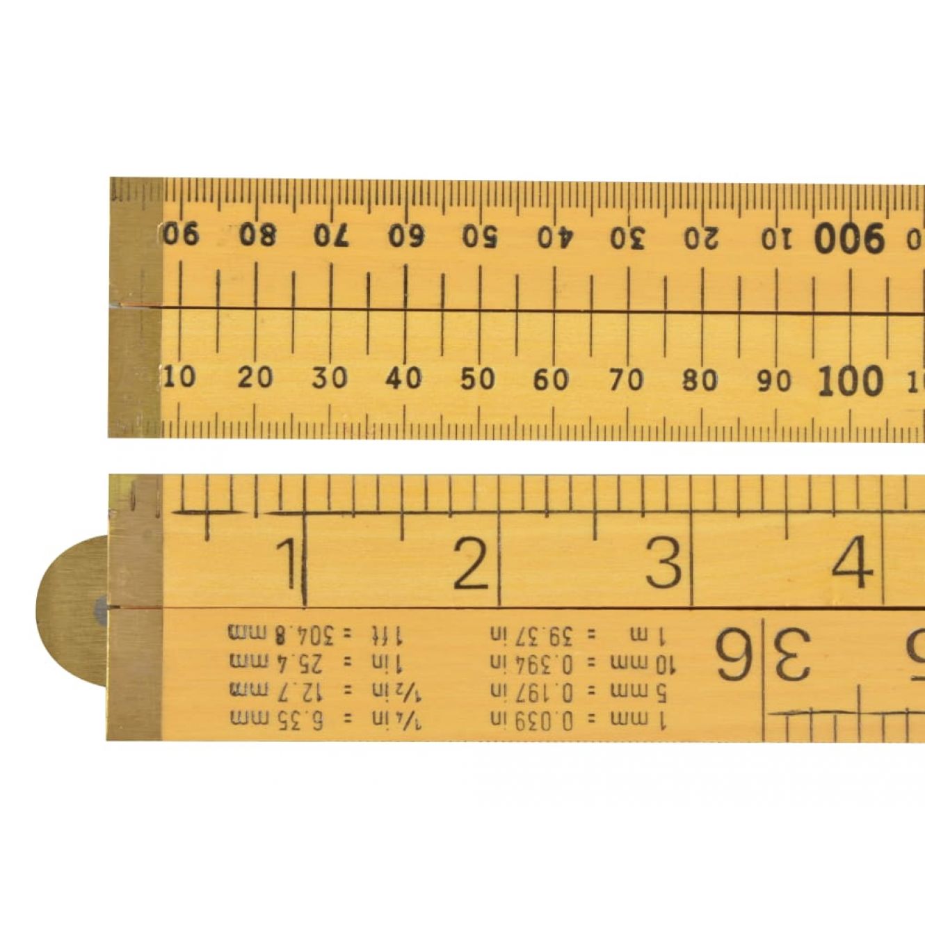 Wooden 4 Fold Rule 1m / 39in (Loose) RST073