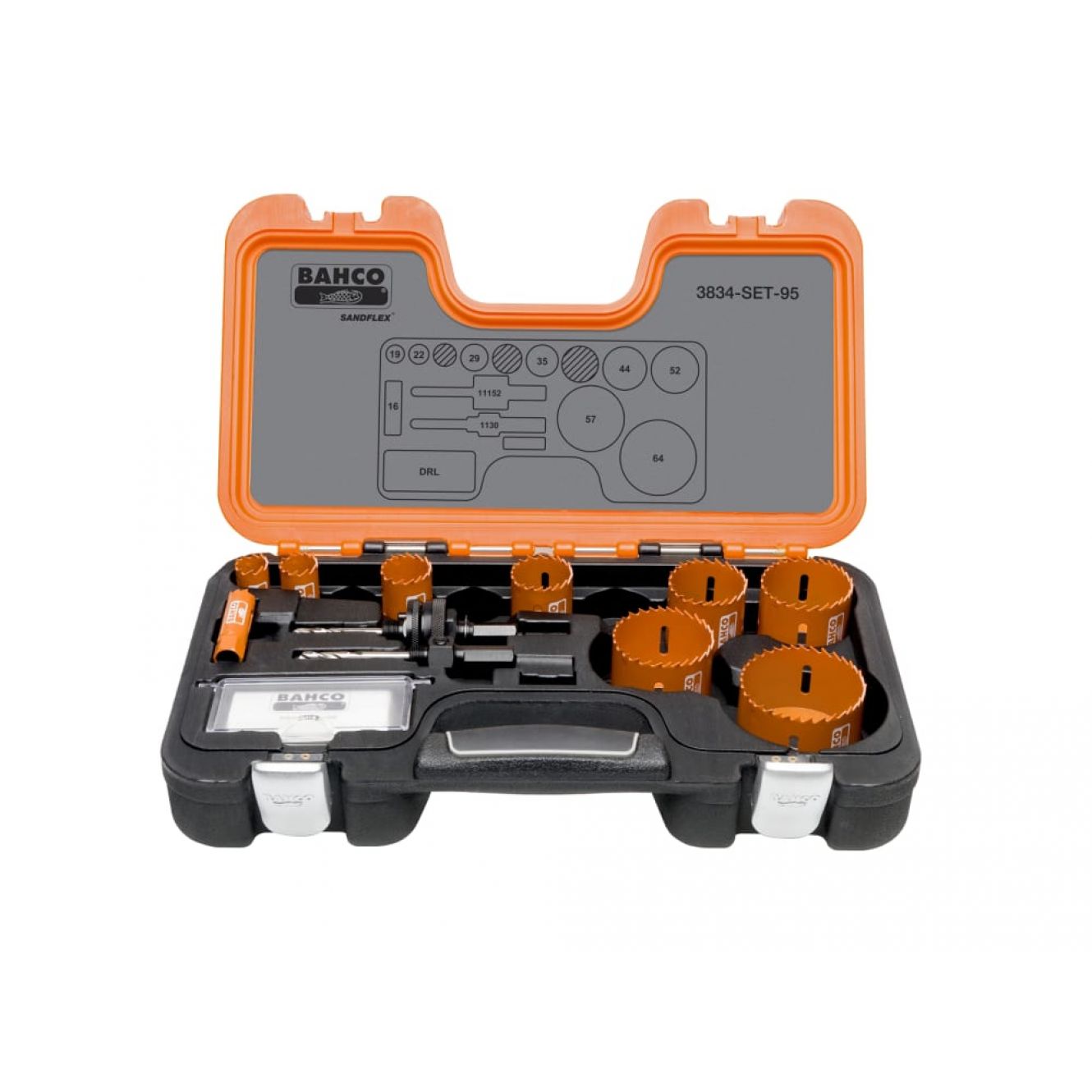 Professional Holesaw Set 3834-95 Sizes: 16-64mm BAHHSSET95