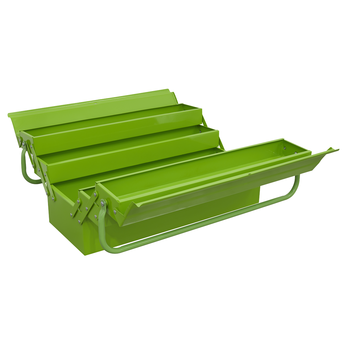 Cantilever Toolbox 4 Tray 530mm Hi-Vis Green AP521HV
