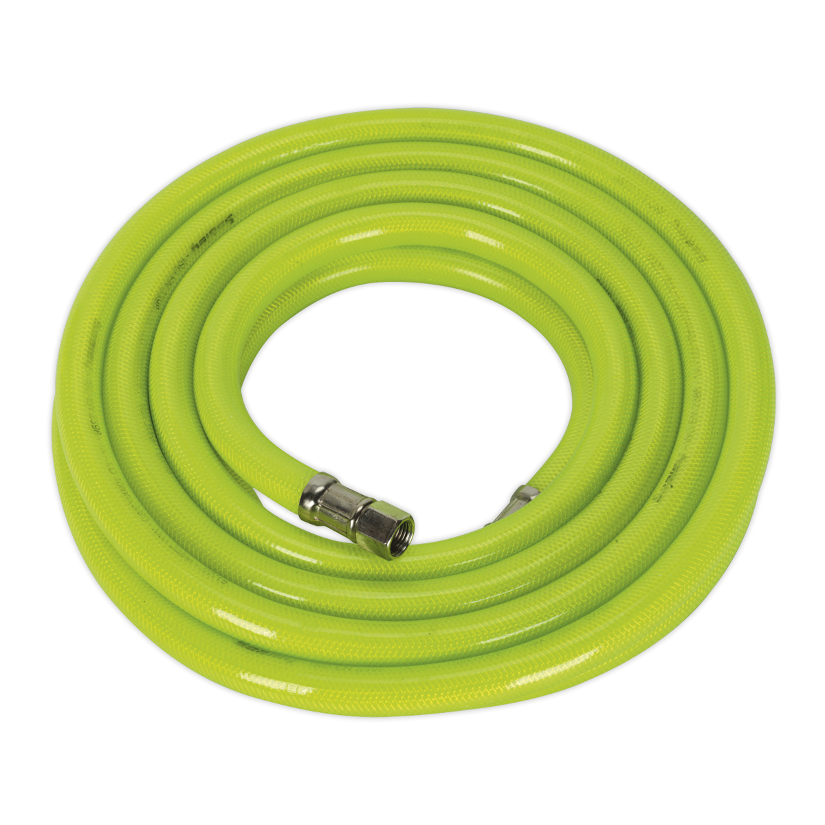 Air Hose High-Visibility 5m x Ø10mm with 1/4"BSP Unions AHFC538