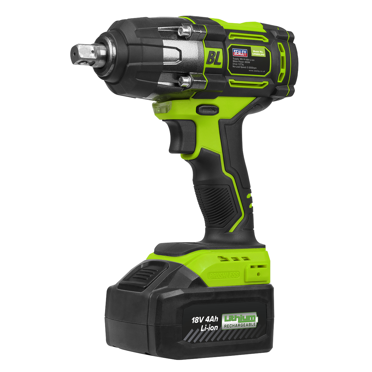 Cordless Impact Wrench 18V 4Ah Lithium-ion 1/2"Sq Drive CP650LIHV