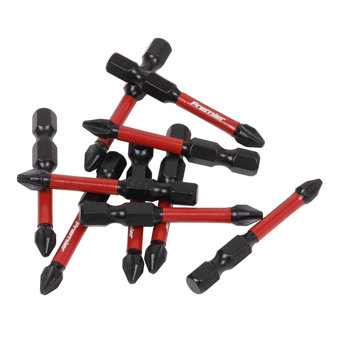 Phillips #2 Impact Power Tool Bits 50mm - 10pc AK8274