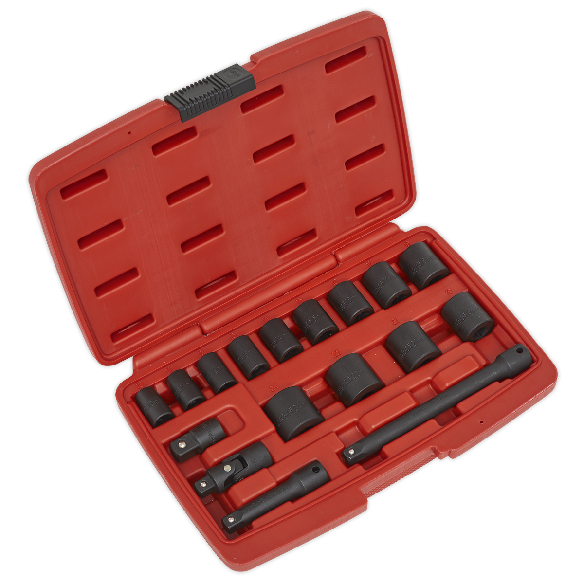 Impact Socket Set 17pc 3/8"Sq Drive Metric AK68217