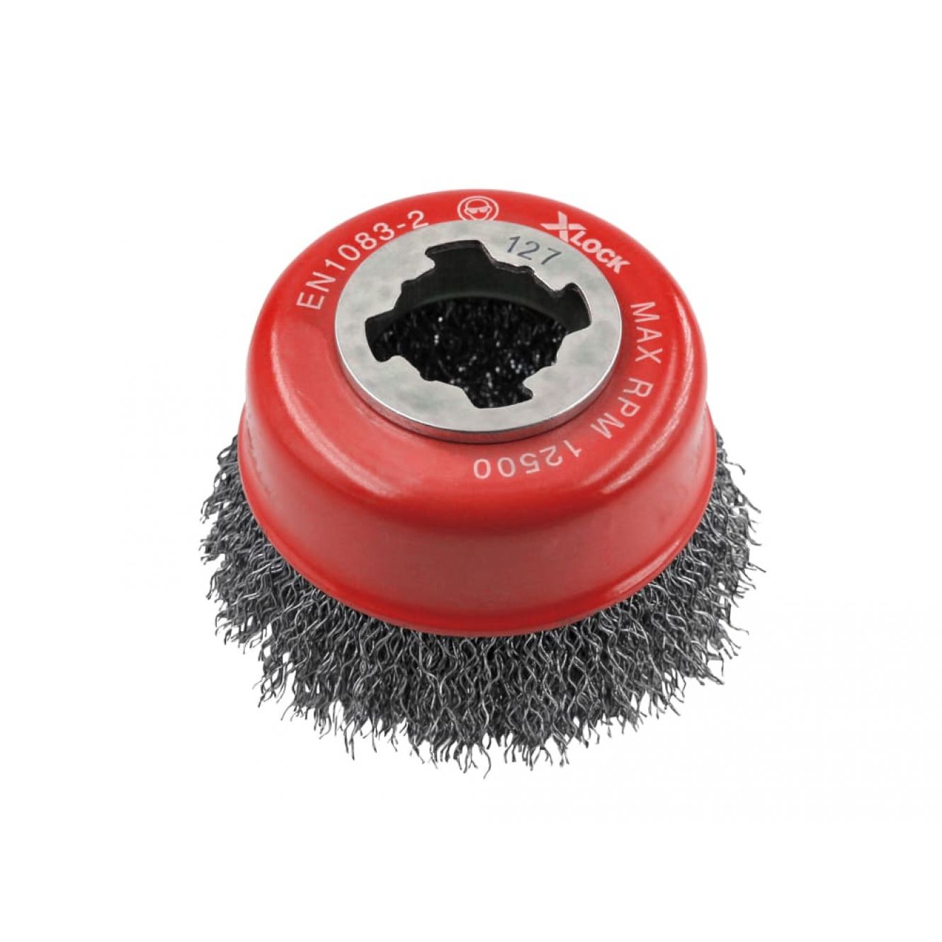 X-LOCK Wire Cup Brush 75mm M14x2, 0.30mm Steel Wire FAIWBC75XL