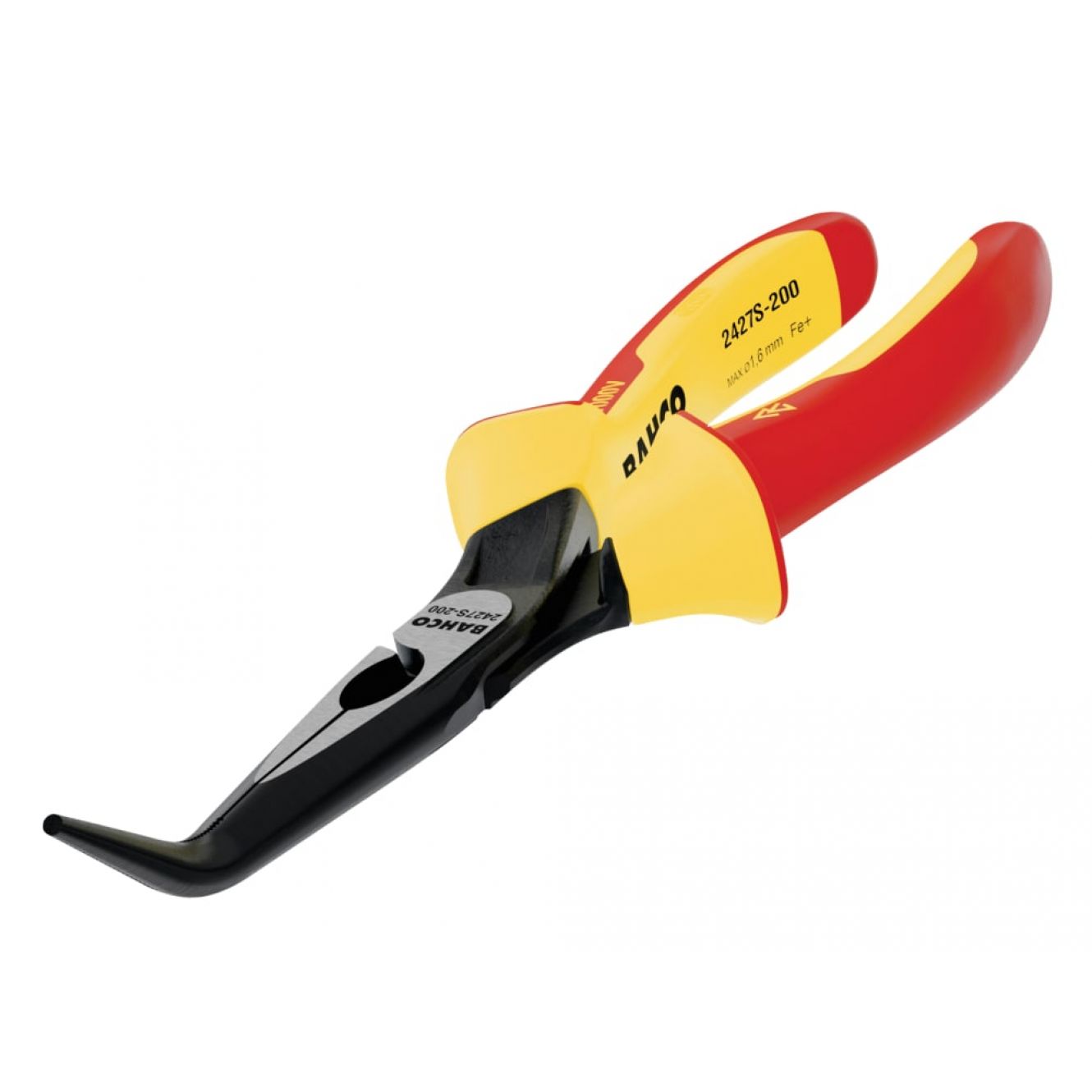2427S ERGO™ Insulated 45° Bent Nose Pliers 200mm (8in) BAH2427S200