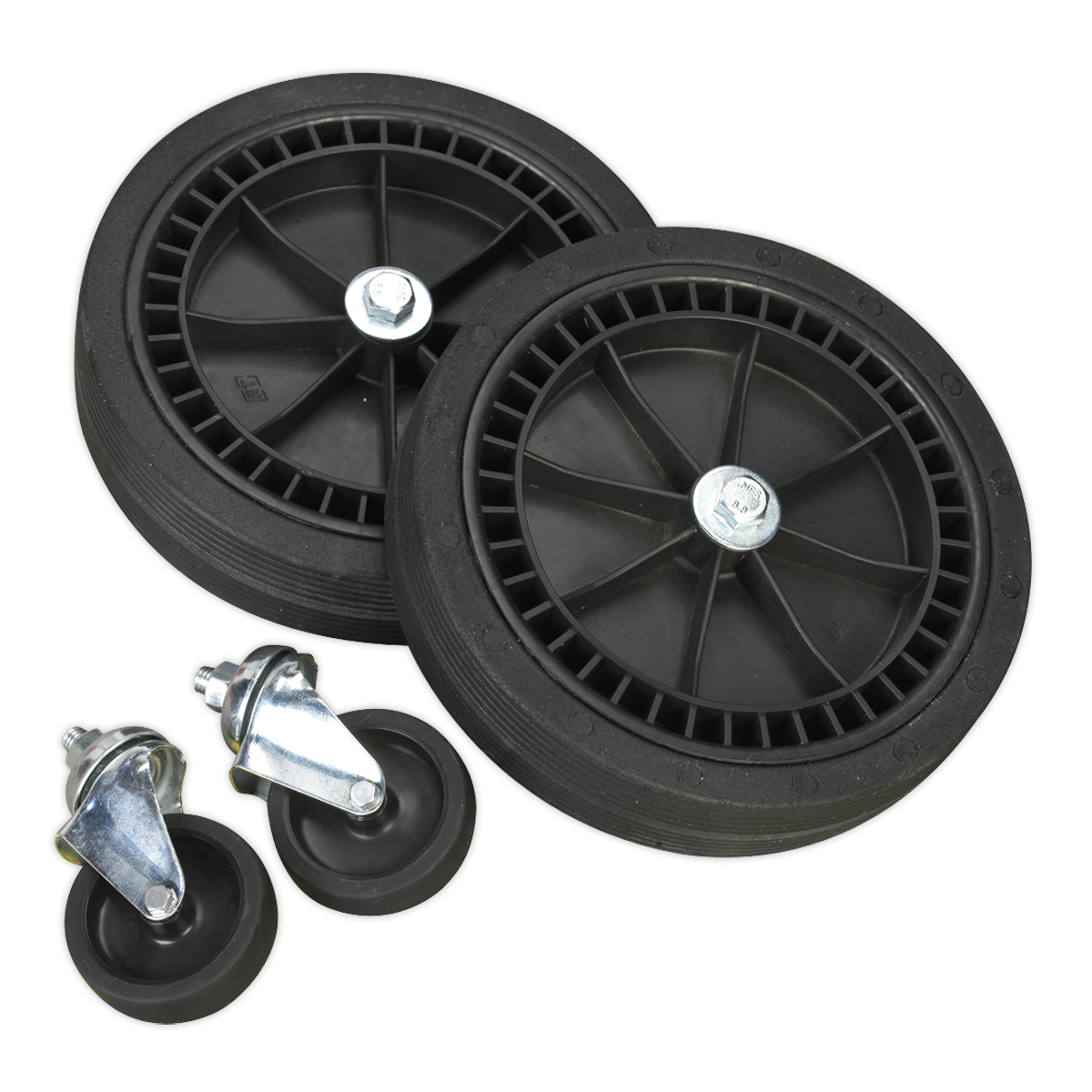 Wheel Kit for Fixed Compressors - 2 Castors & 2 Fixed COMPKIT5