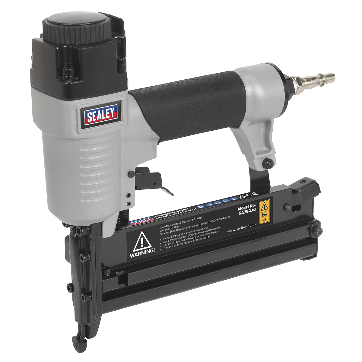 Air Nail/Staple Gun 10-50mm/10-40mm Capacity SA792
