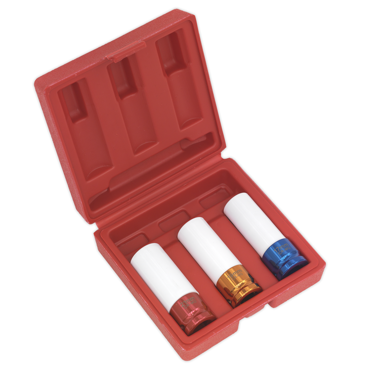 Alloy Wheel Impact Socket Set 3pc 1/2"Sq Drive SX031