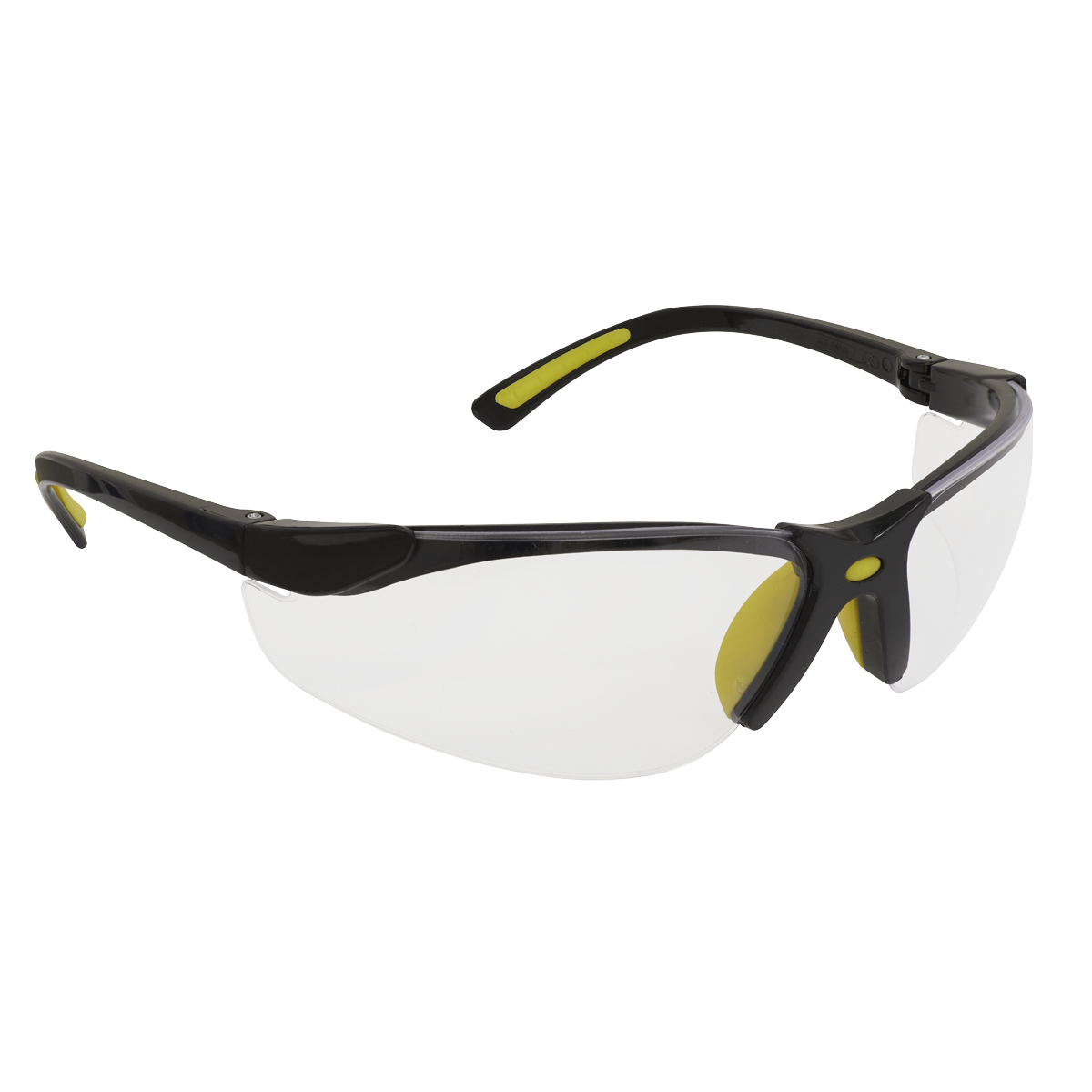 Zante Style Clear Safety Glasses with Flexi Arms 9213