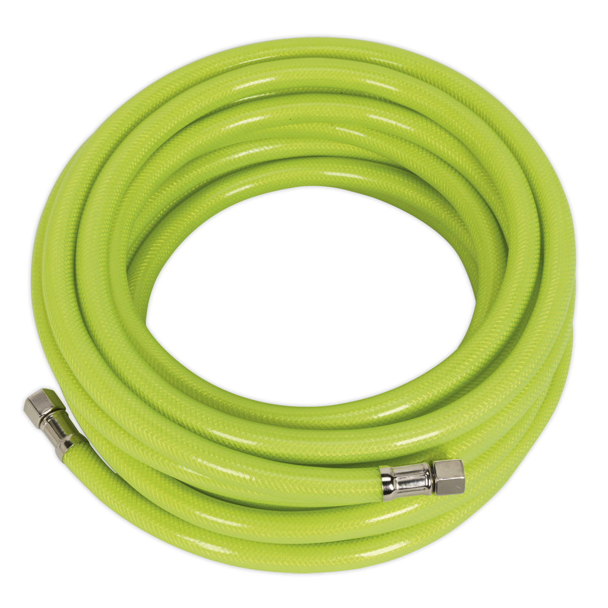Air Hose High-Visibility 10m x Ø8mm with 1/4"BSP Unions AHFC10