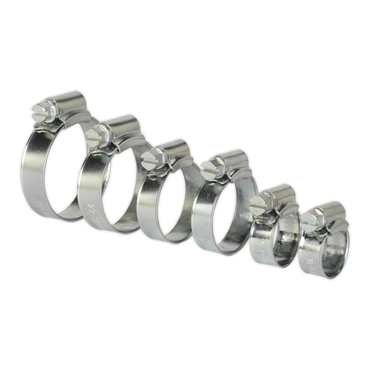 Hose Clip Assortment 30pc Ø8-29mm Zinc Plated SHCS1