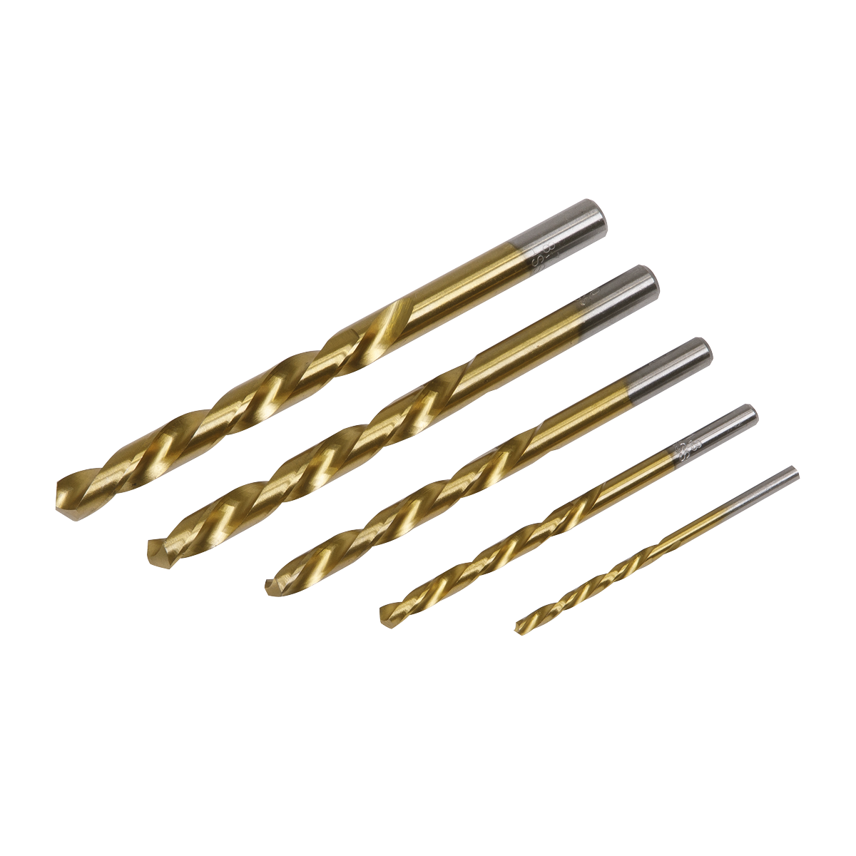 Left-Hand Spiral Drill Bit Set 5pc AK8189