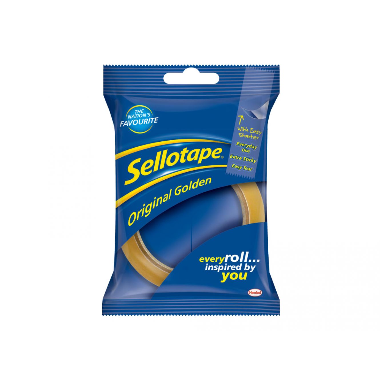 Sellotape Blister Pack 24mm x 50m Golden SLT1629135