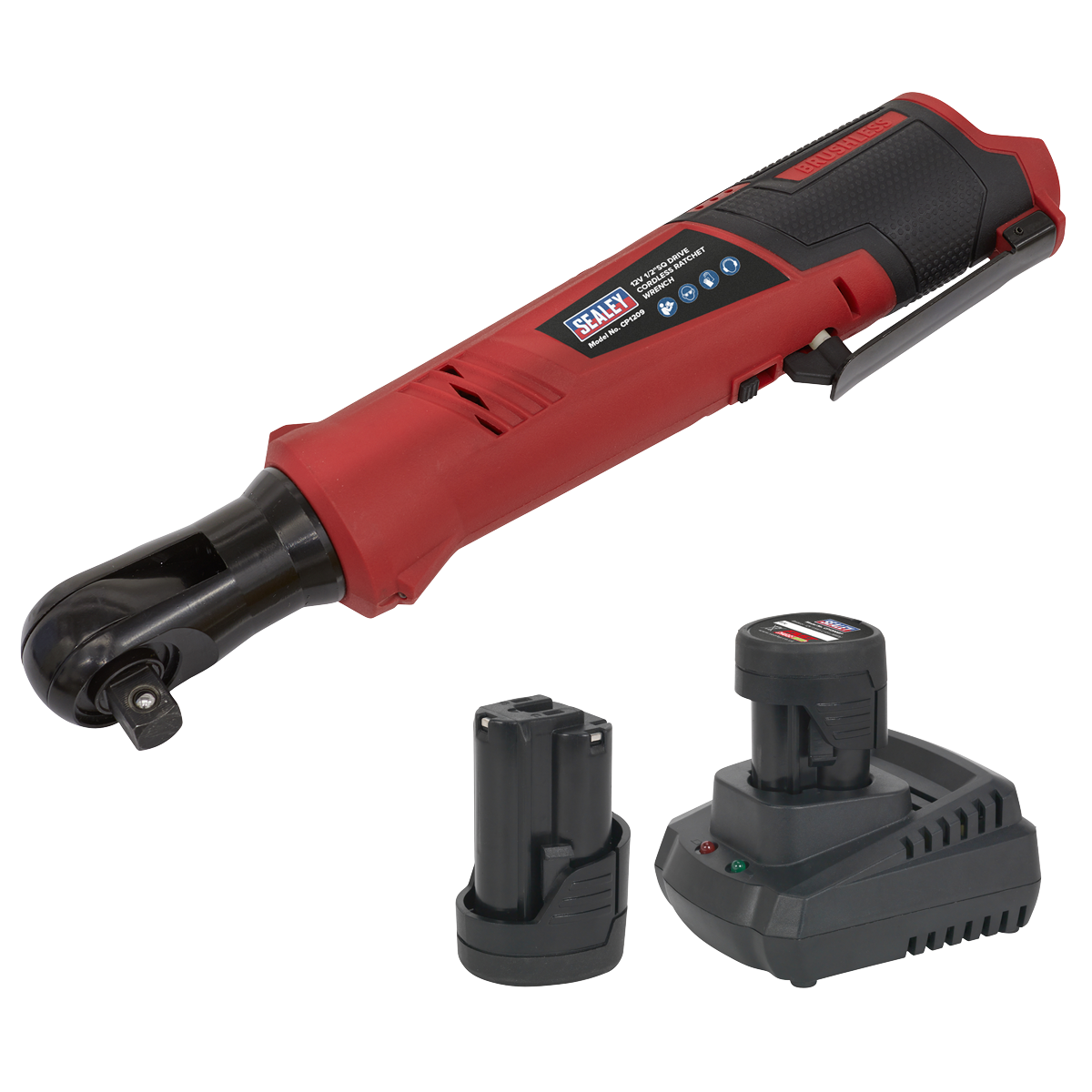 Cordless Ratchet Wrench Kit 1/2"Sq Drive 12V SV12 Series - 2 Batteries CP1209KIT
