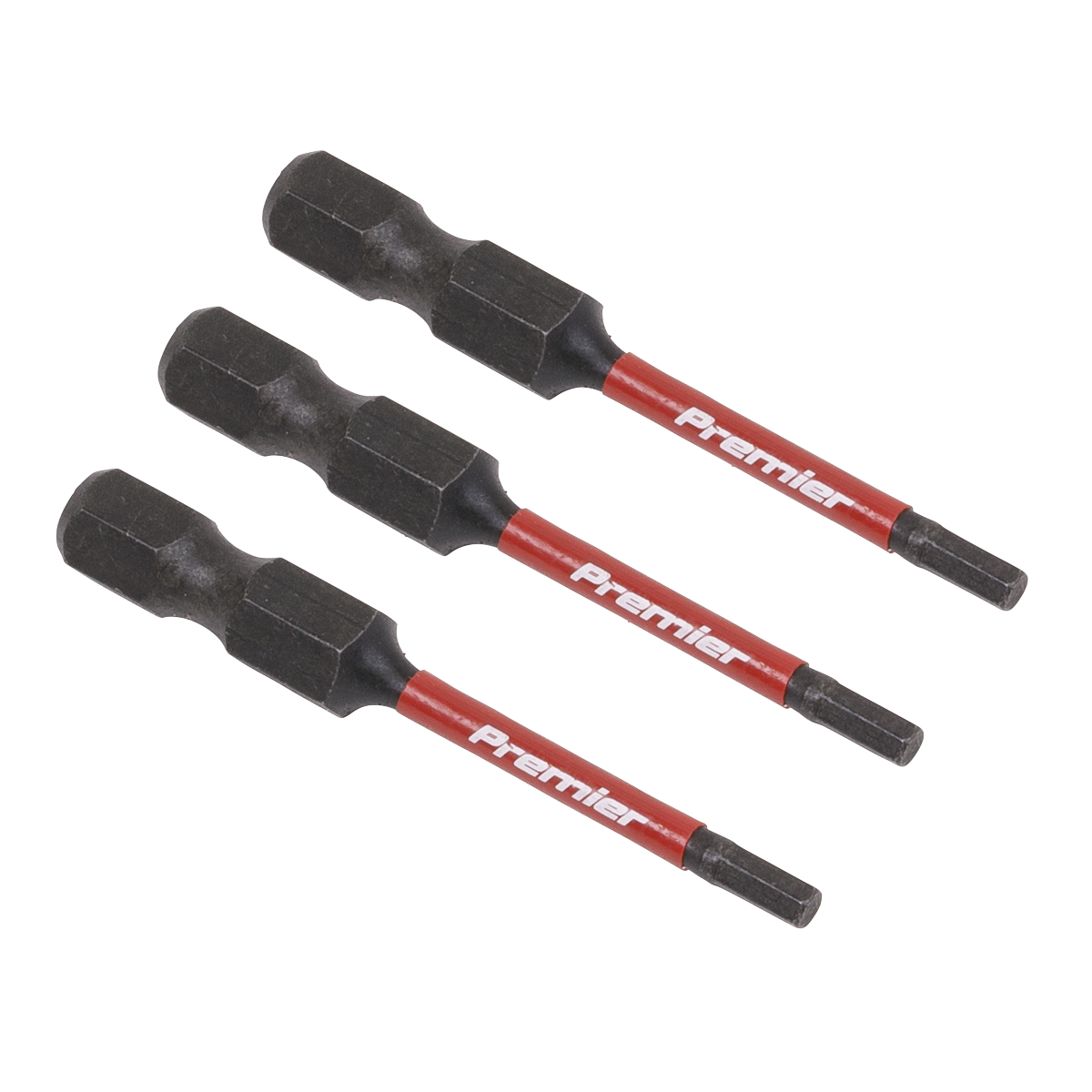 Hex 2.5mm Impact Power Tool Bits 50mm - 3pc AK8235