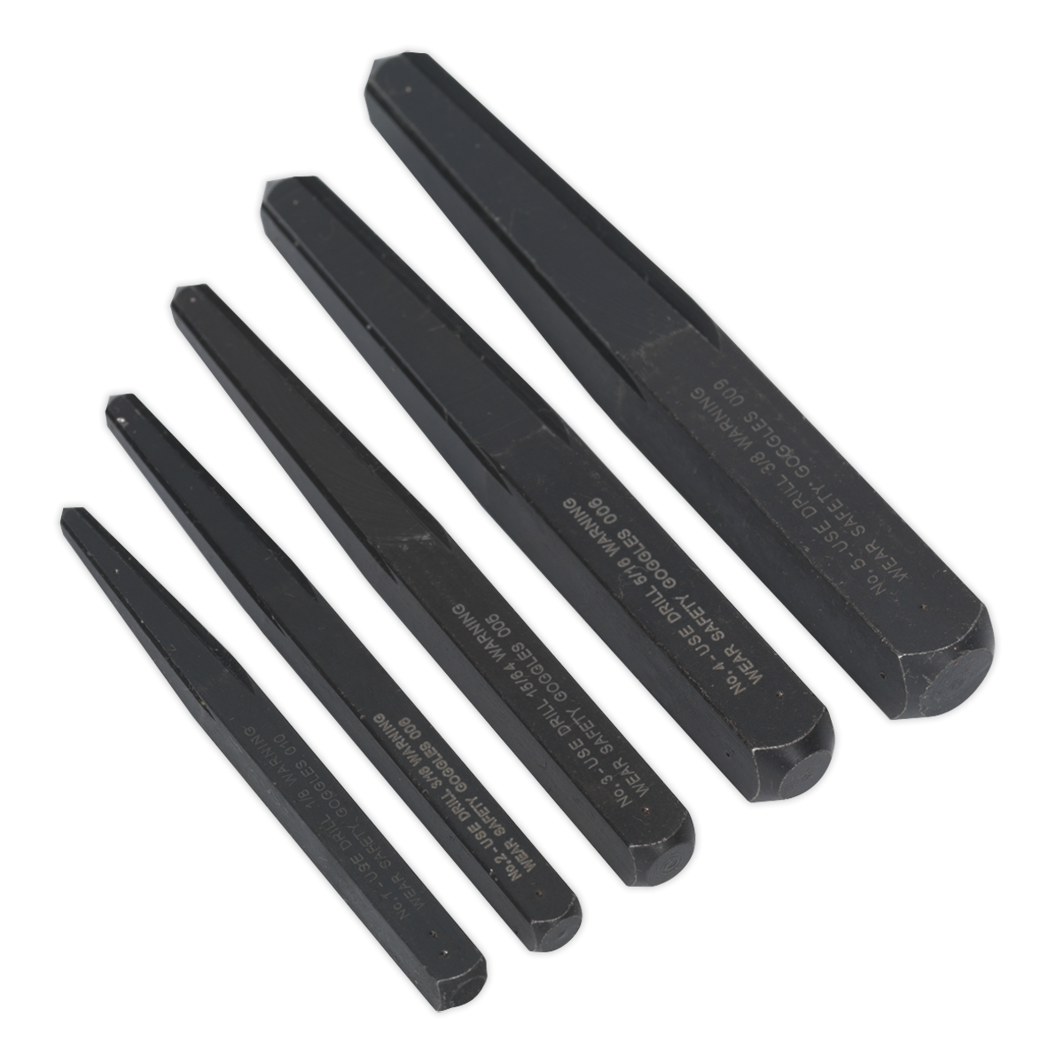 Screw Extractor Set 5pc Square Type AK719