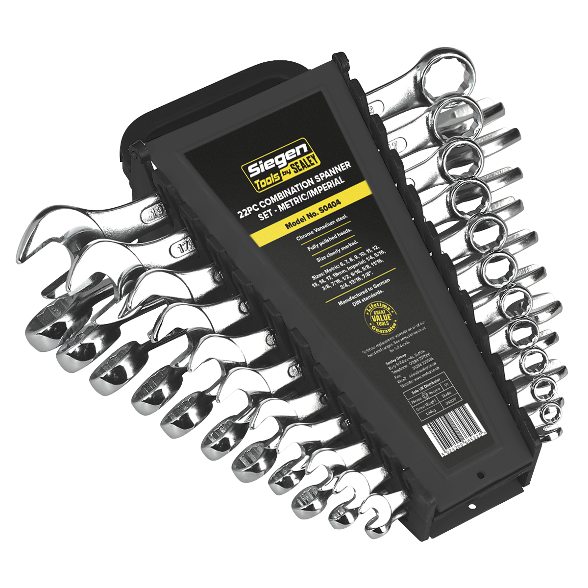 Combination Spanner Set 22pc Metric/Imperial S0404