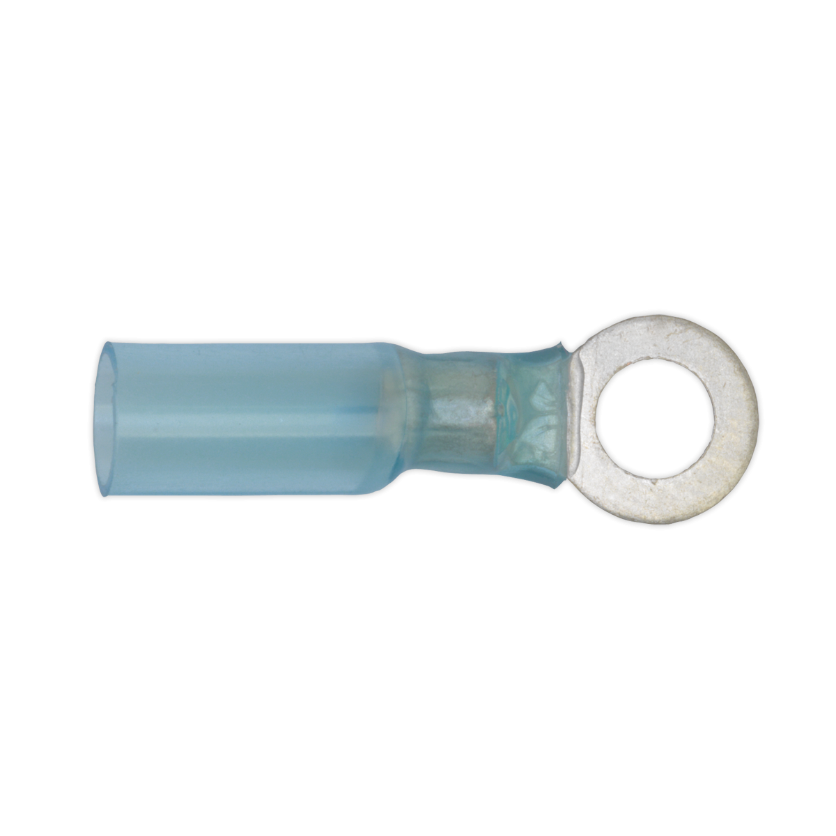 Heat Shrink Ring Terminal Ø6.4mm Blue Pack of 25 BTSR2564