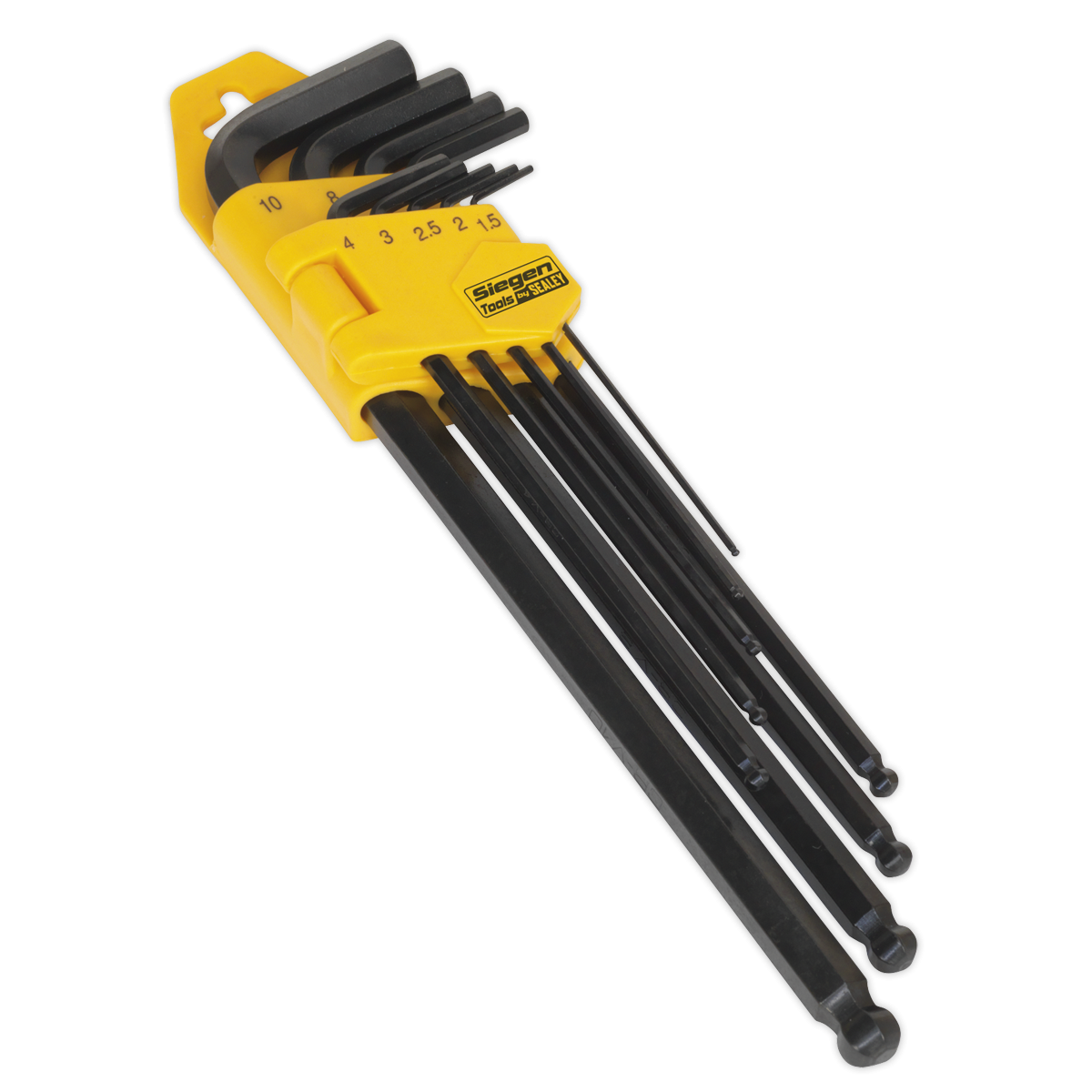 Ball-End Hex Key Set 9pc Extra-Long Metric S01094