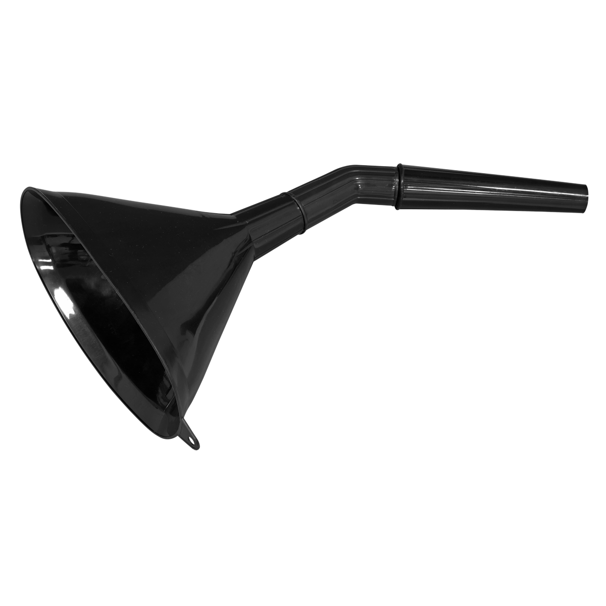 Angled Spout Oval Funnel with Filter 200mm - Medium F7