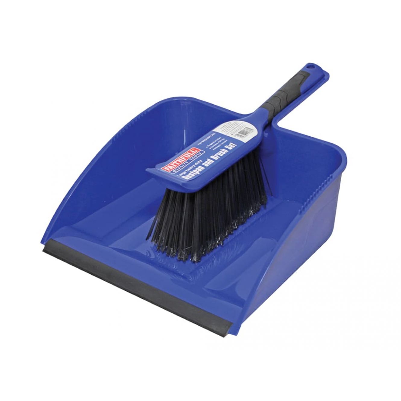 Large Plastic Dustpan & Brush Set FAIBRDUSTLRG
