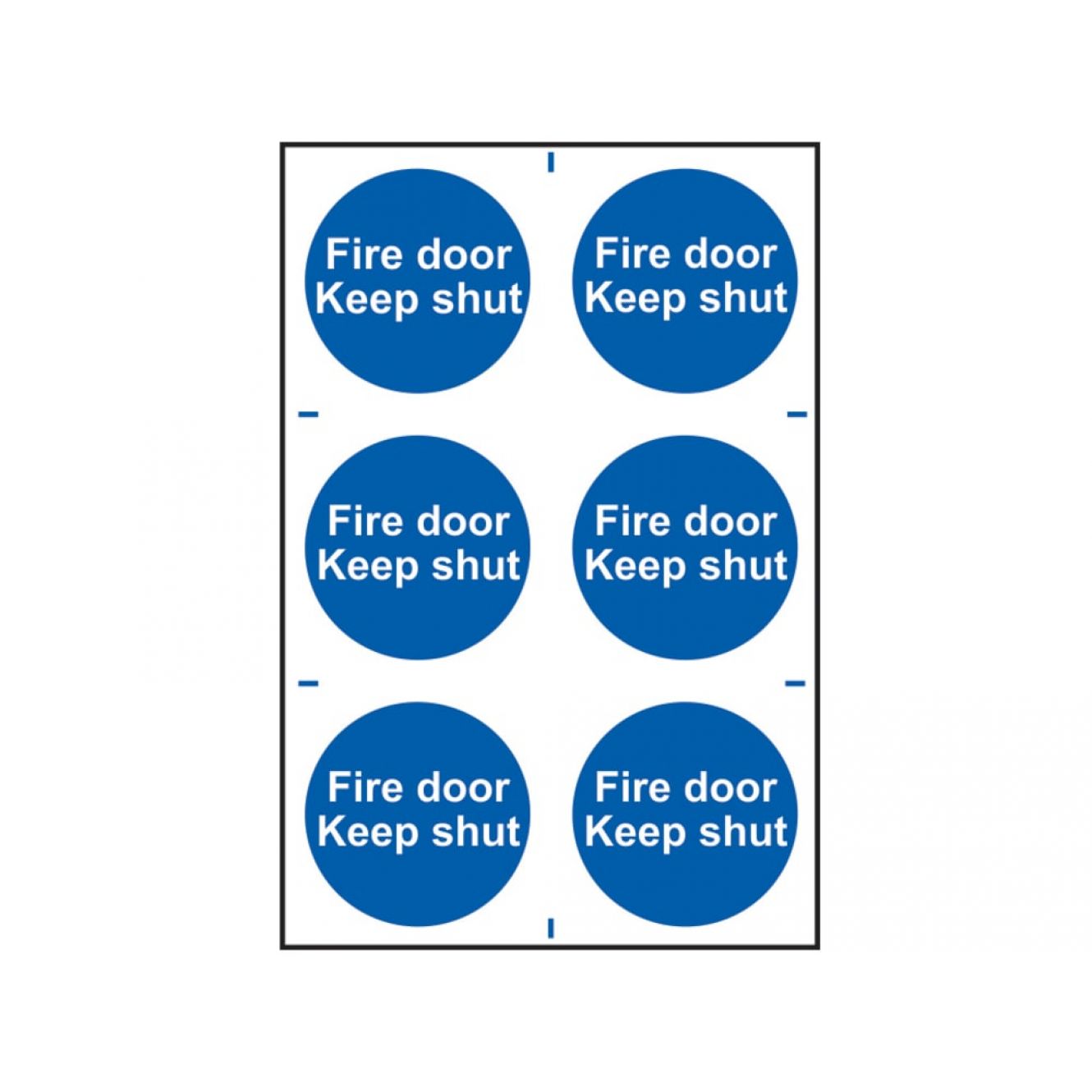 Fire Door Keep Shut - PVC 200 x 300mm SCA0151