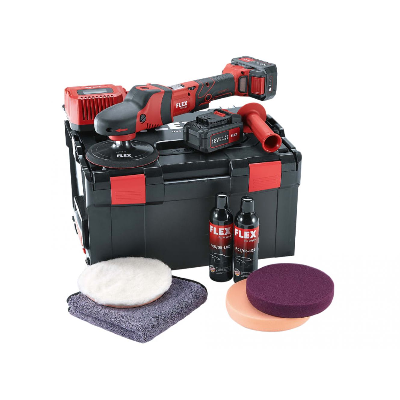 Rotary Polisher 150mm 18V 2 x 5.0Ah Li-ion FLXPE150PSET