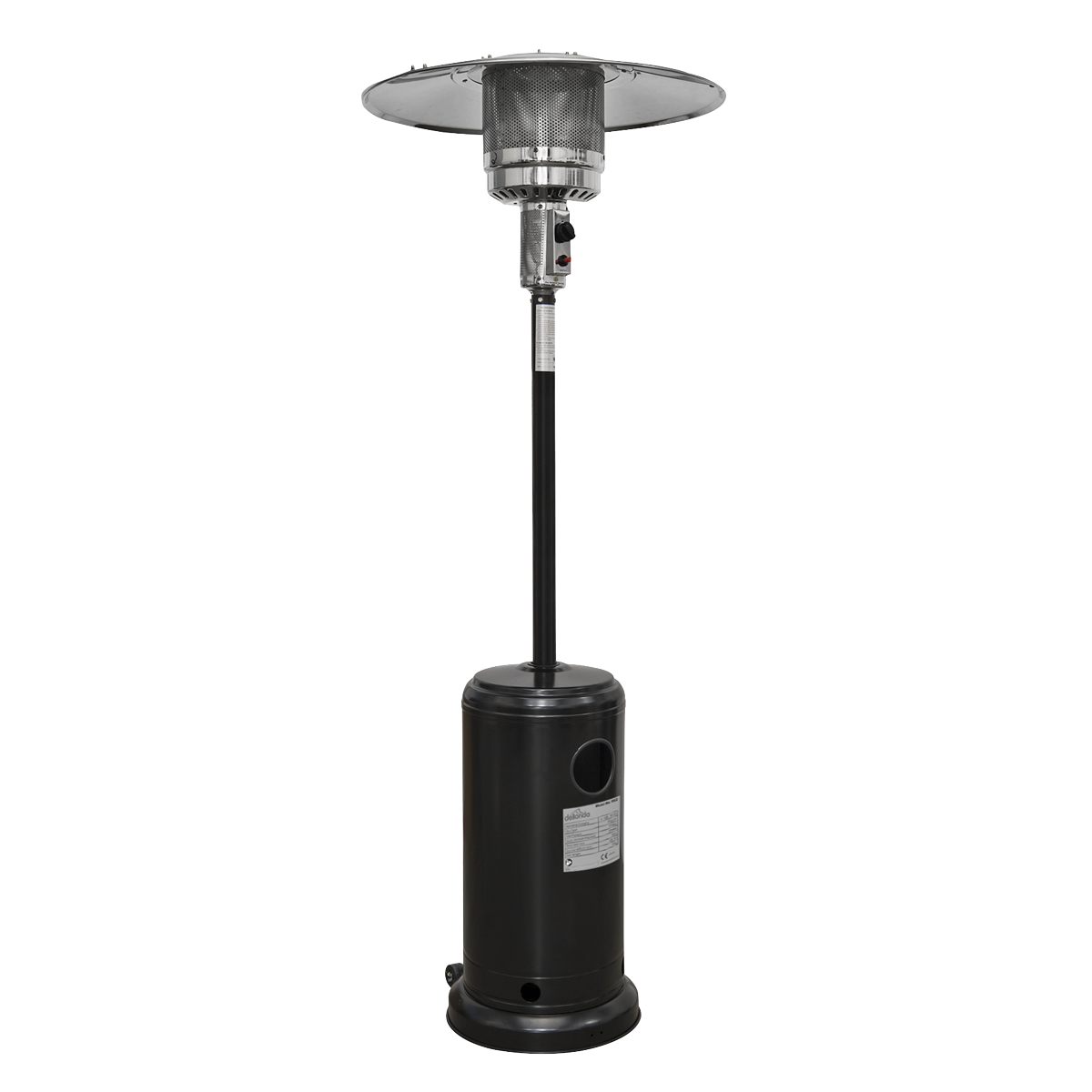 Dellonda Outdoor Garden Gas Patio Heater 13kW Commercial & Domestic Use, Black DG1