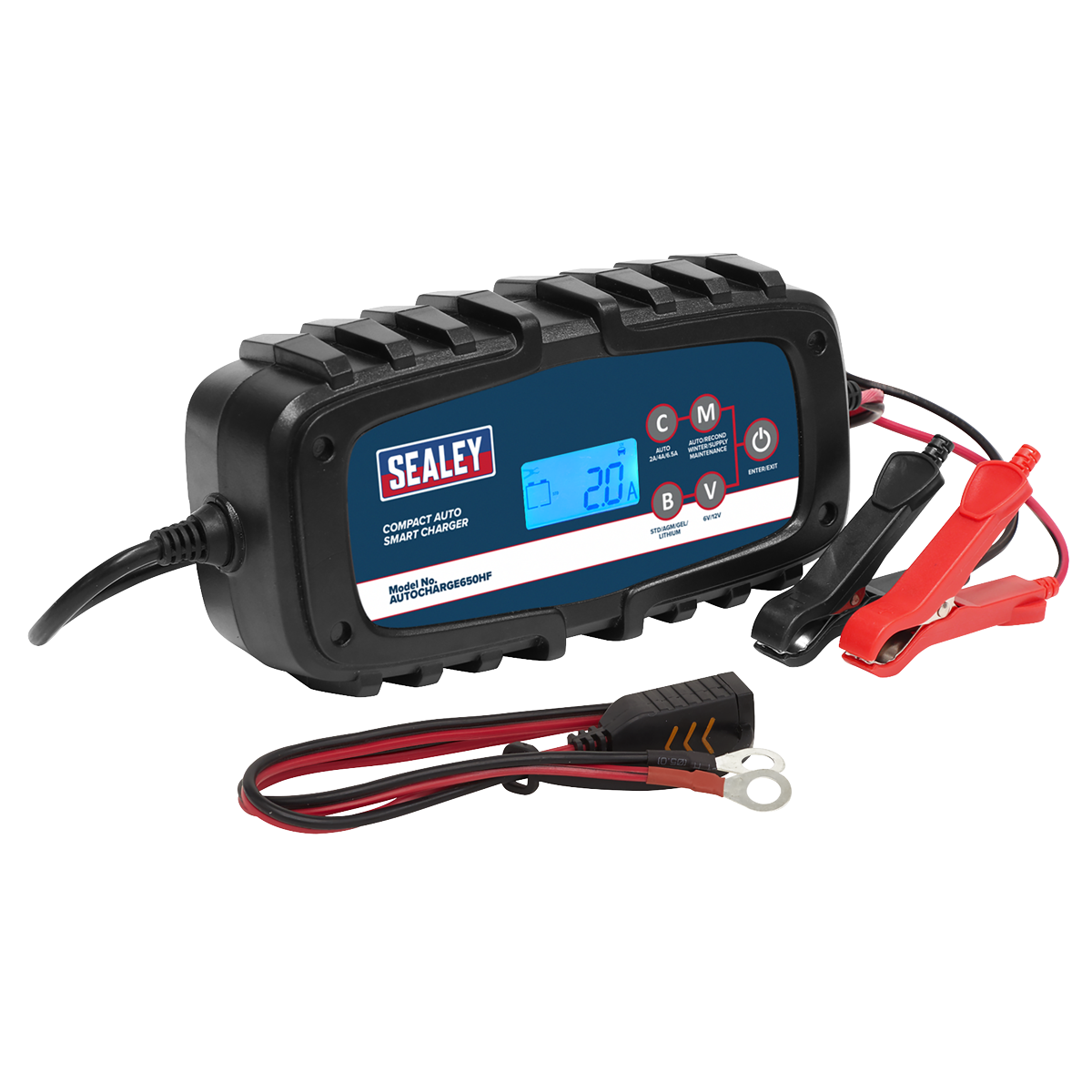 Compact Auto Smart Charger & Maintainer 6.5A 6/12V AUTOCHARGE650HF