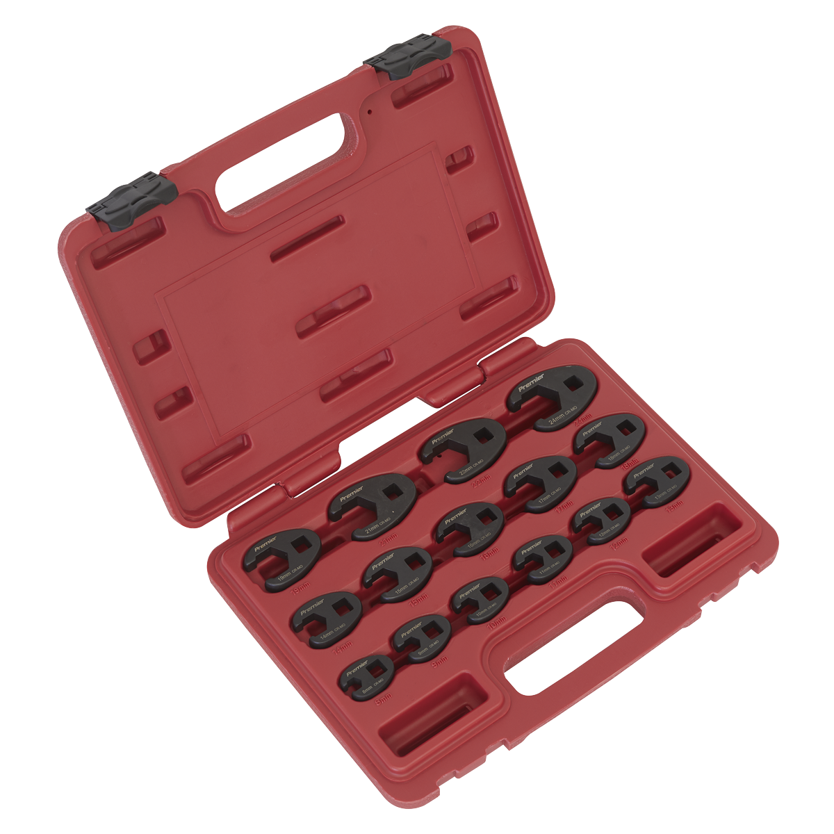 Crow's Foot Spanner Set 15pc 3/8"Sq Drive Metric AK5983