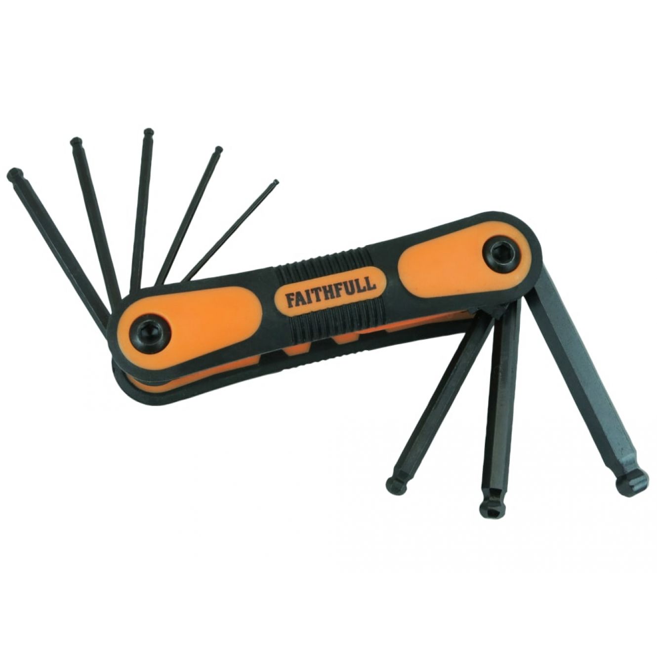 Metric Folding Ball End Hexagon Key Set, 8 Piece FAIHKSF8MB