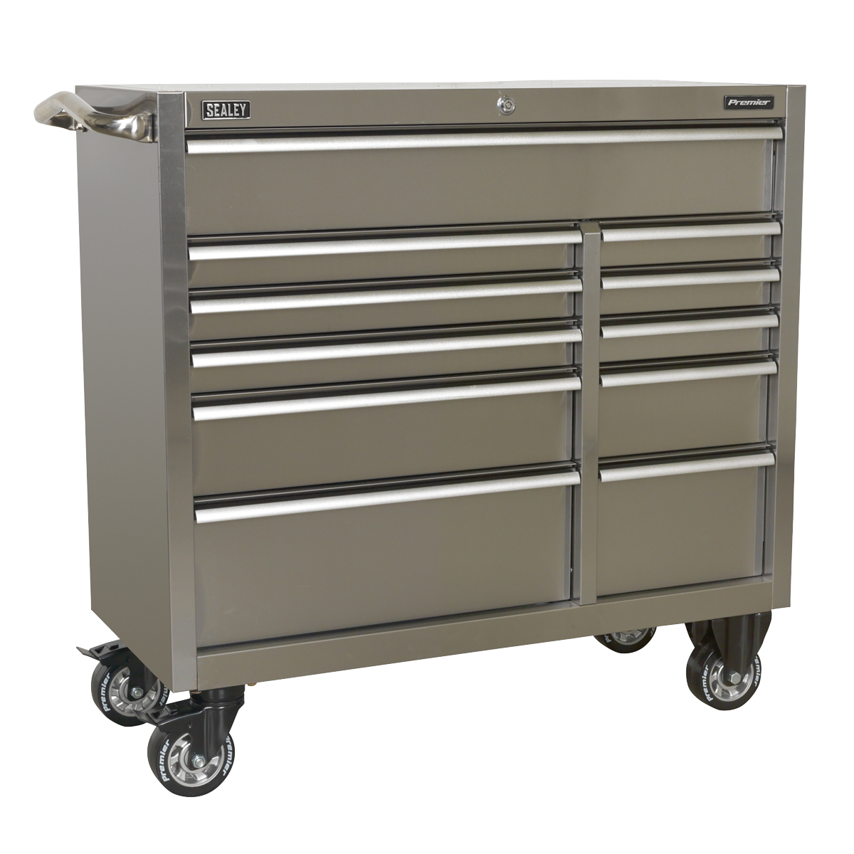 Rollcab 11 Drawer 1055mm Stainless Steel Heavy-Duty PTB105511SS