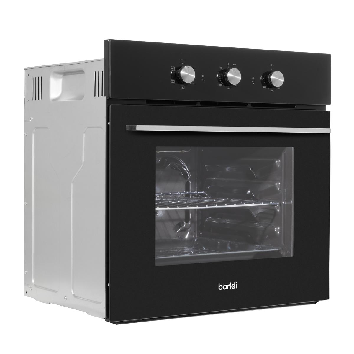 Baridi Built-In 5-Function Fan Assisted Oven with Timer 60cm, 55L Capacity - Black DH110