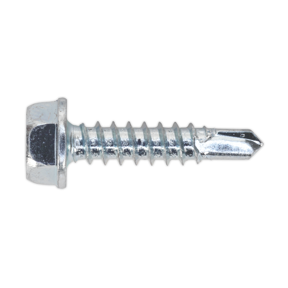 Self-Drilling Screw 4.2 x 19mm Hex Head Zinc Pack of 100 SDHX4219