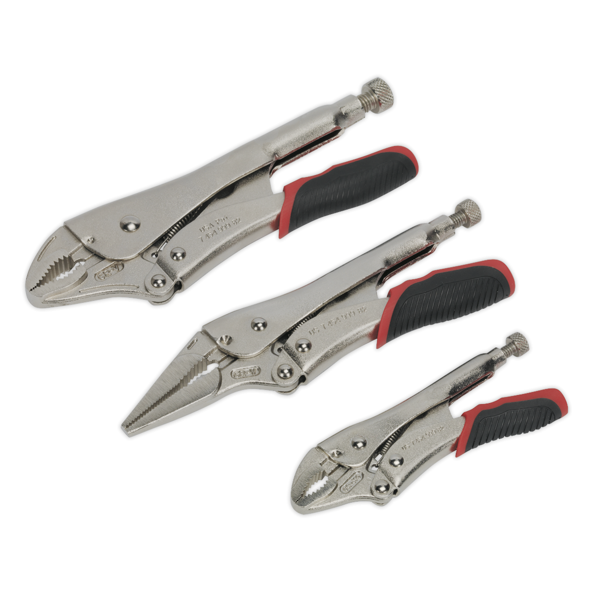 Locking Pliers Set 3pc Quick Release AK6863