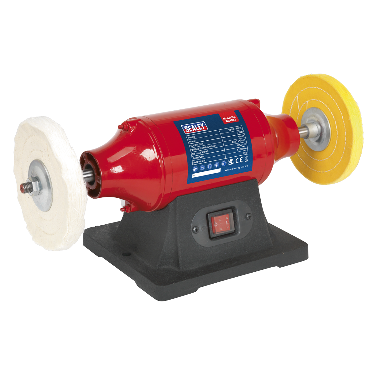 Bench Mounting Buffer/Polisher Ø150mm 370W/230V BB1502