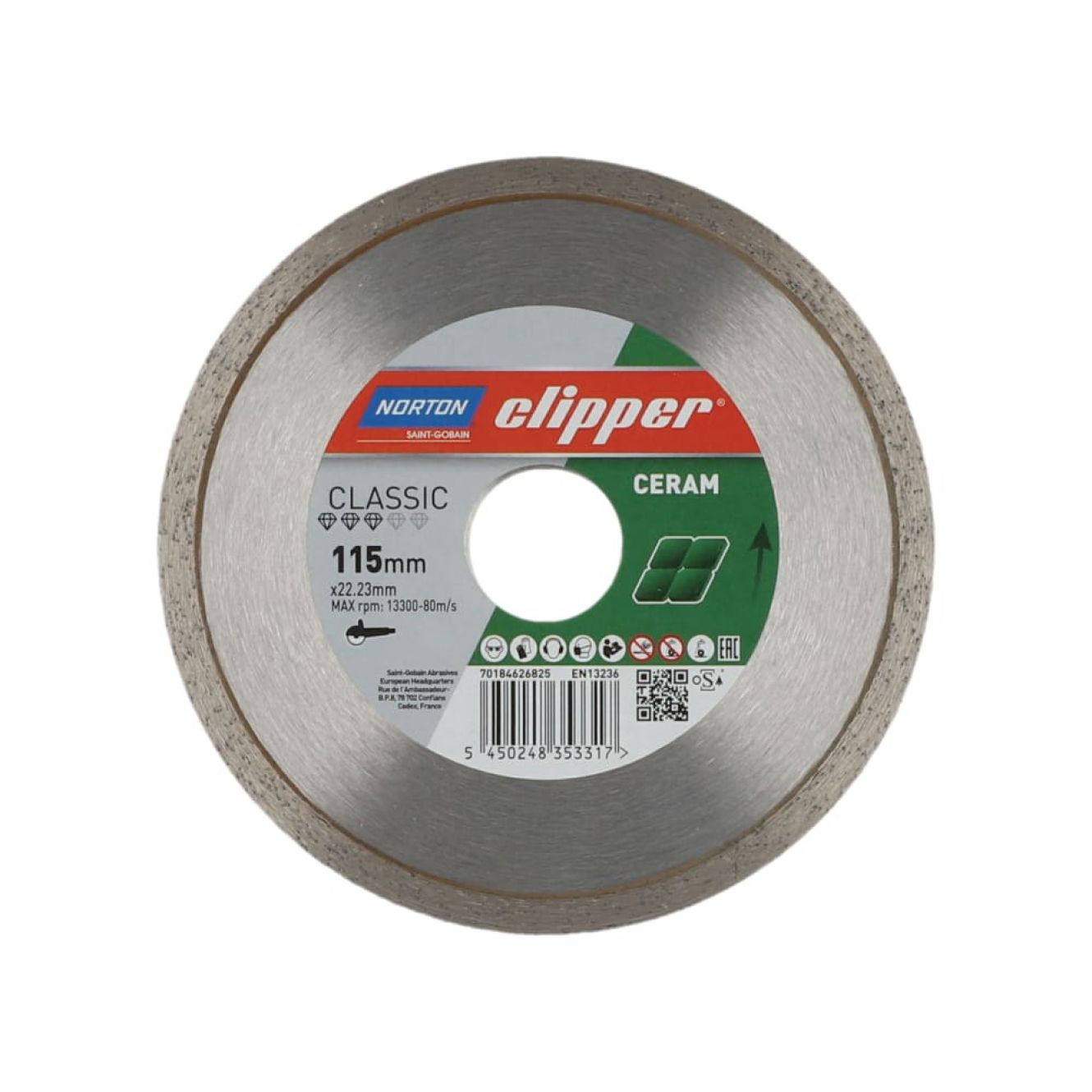 Classic Ceramic Diamond Blade 115 x 22.23mm CLI626825